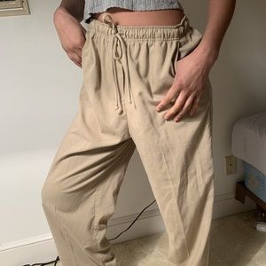 khaki drawstring pants!